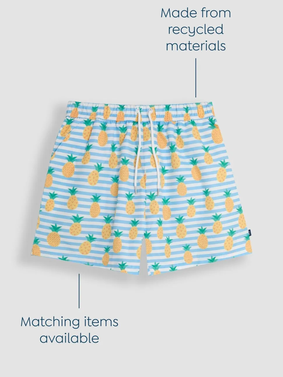 JoJo Maman Bébé ananas zwemshort voor heren