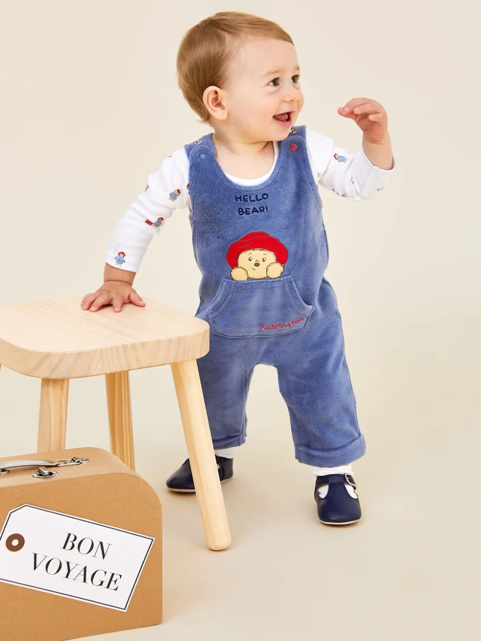 JoJo Maman Bébé Appliqué Dungaree Set
