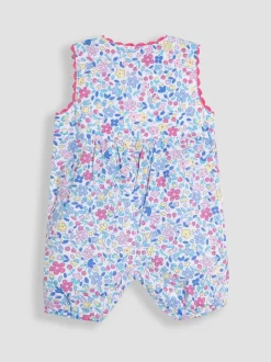 JoJo Maman Bébé Appliqué Pocket 100% Cotton Dungarees