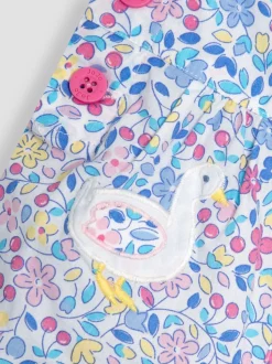 JoJo Maman Bébé Appliqué Pocket 100% Cotton Dungarees