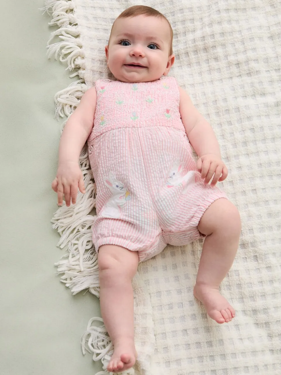 JoJo Maman Bébé Appliqué Pocket 100% Cotton Dungarees