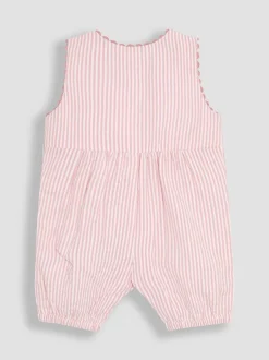 JoJo Maman Bébé Appliqué Pocket 100% Cotton Dungarees