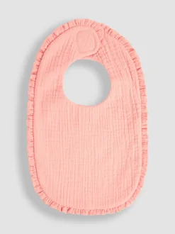JoJo Maman Bébé Baby Muslin Frill Bib