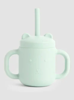 JoJo Maman Bébé Bear Silicone Sippy Cup with Straw