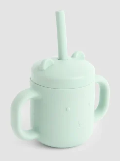 JoJo Maman Bébé Bear Silicone Sippy Cup with Straw
