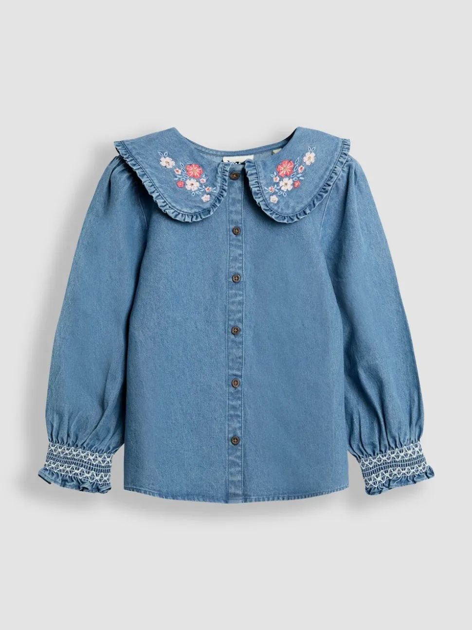 JoJo Maman Bébé blouse met ruchekraag
