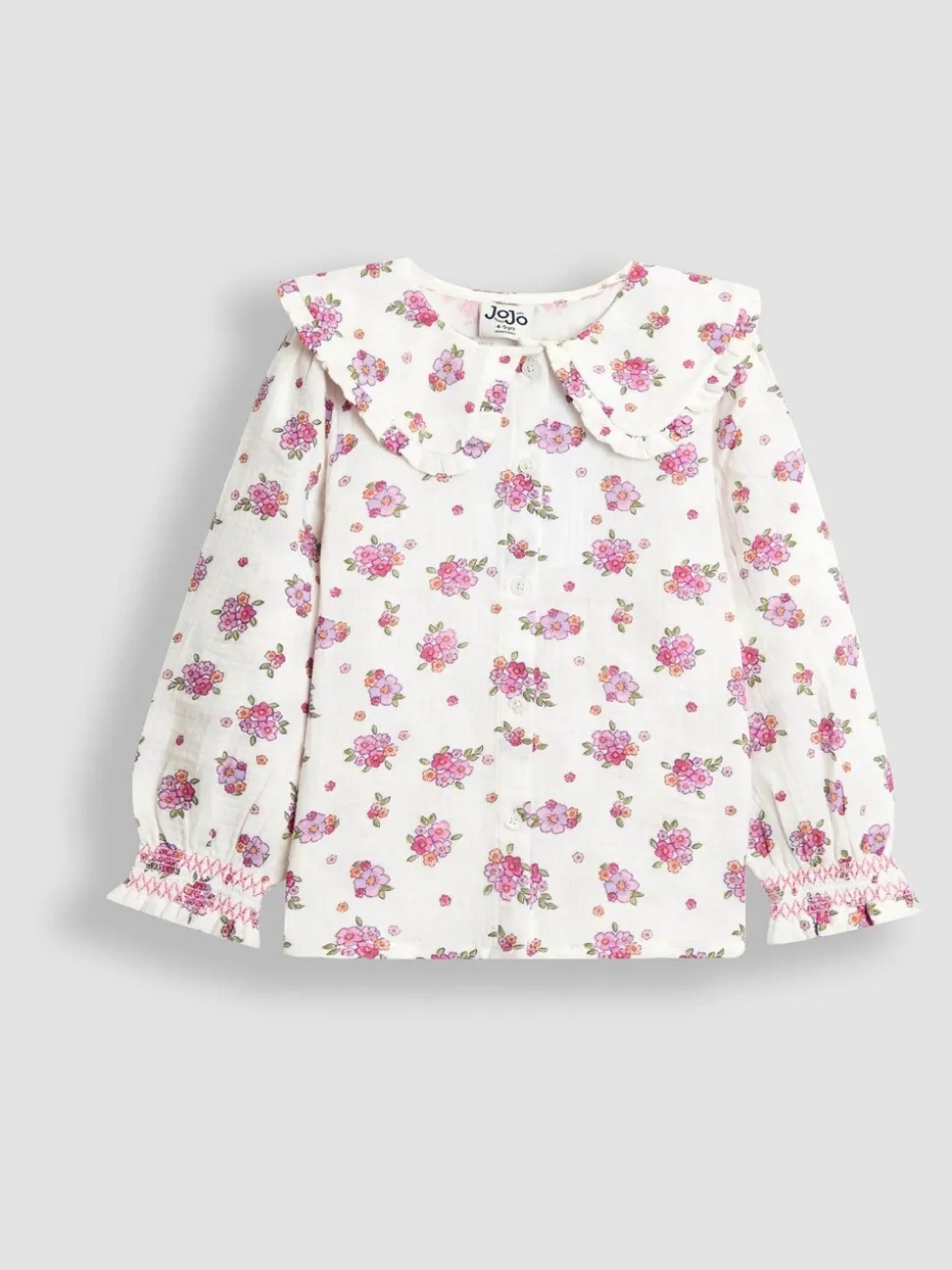 JoJo Maman Bébé blouse met ruchekraag