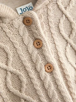 JoJo Maman Bébé Cable Knit Cardigan