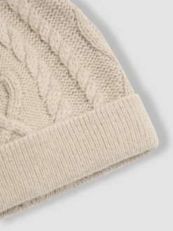 JoJo Maman Bébé Cable Knit All-In-One With Hat
