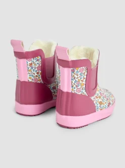 JoJo Maman Bébé Cosy Lined Ditsy Ankle Wellie