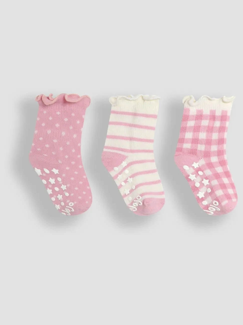 JoJo Maman Bébé Cotton Frill Socks 3 Pack