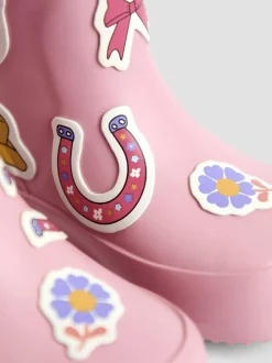 JoJo Maman Bébé Cowboy Print Wellies