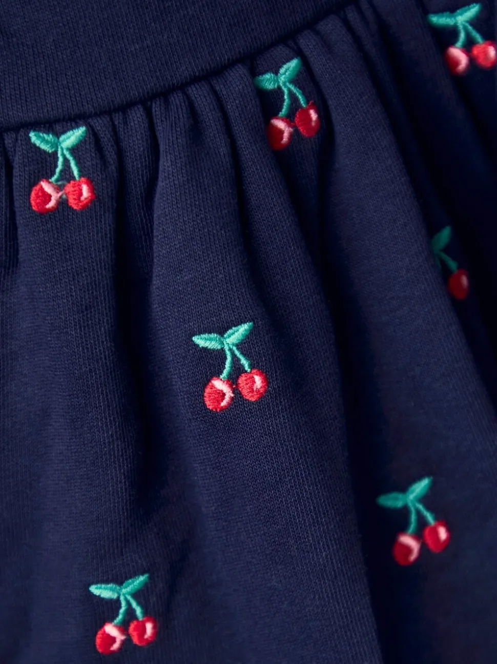 JoJo Maman Bébé Crochet Collar Embroidered Sweat Dress