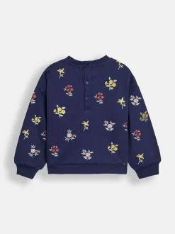 JoJo Maman Bébé Embroidered Sweatshirt & Skirt Set