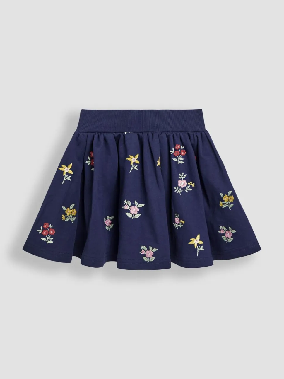 JoJo Maman Bébé Embroidered Sweatshirt & Skirt Set