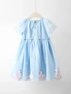 JoJo Maman Bébé feestjurk met tule-applicatie