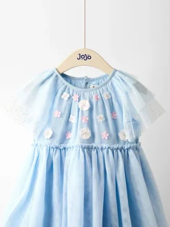 JoJo Maman Bébé feestjurk met tule-applicatie