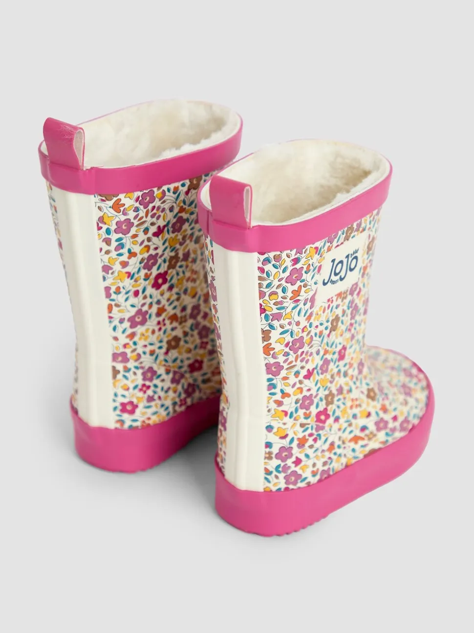 JoJo Maman Bébé Floral Cosy Lined Boots