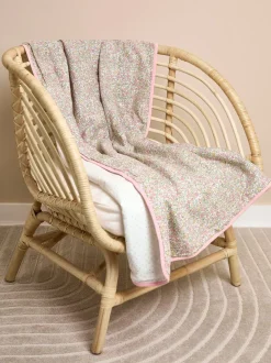 JoJo Maman Bébé Floral Print Muslin Blanket
