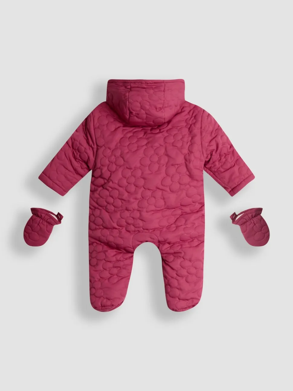 JoJo Maman Bébé Floral Quilted Pramsuit