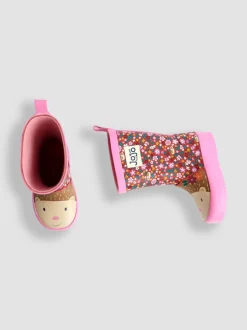 JoJo Maman Bébé Floral Wellies