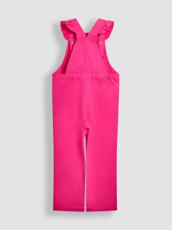 JoJo Maman Bébé Frill Shoulder Dungarees