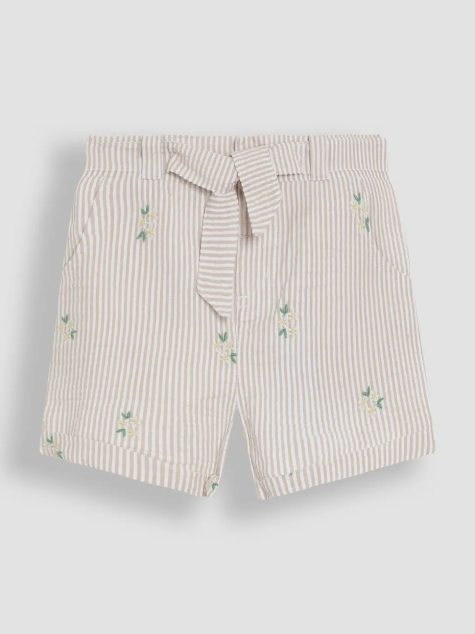 JoJo Maman Bébé geborduurde shorts met omgeslagen zoom