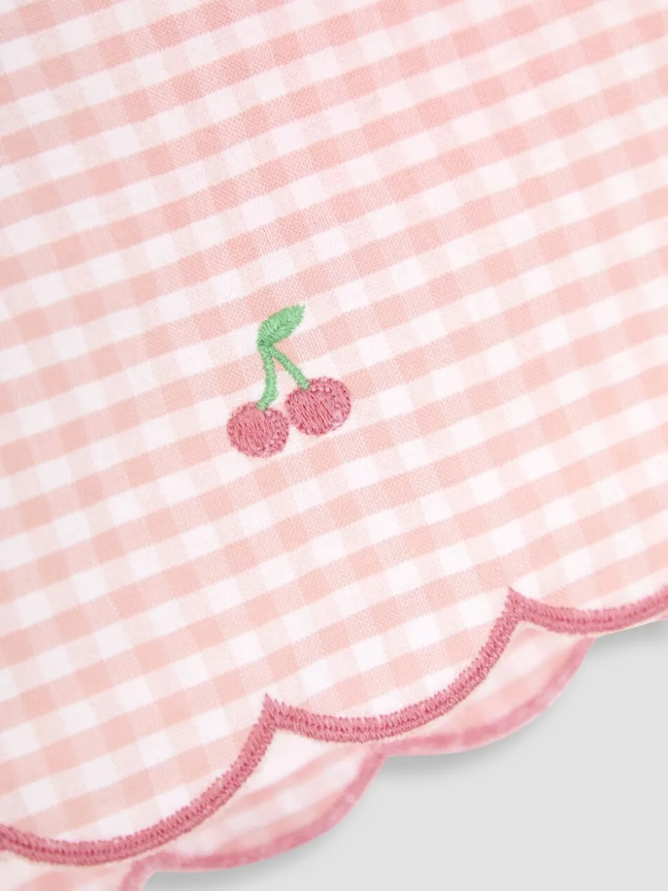 JoJo Maman Bébé Geborduurde shorts met geschulpte zoom van 100% katoen