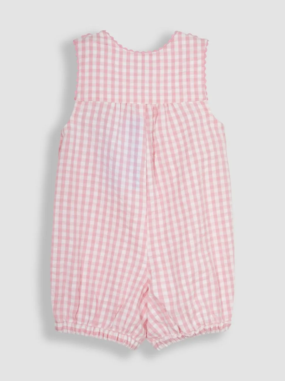 JoJo Maman Bébé gingham tuinbroek met applicatie