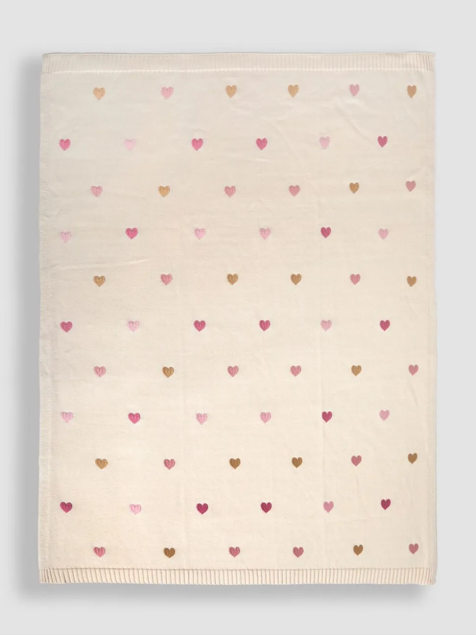 JoJo Maman Bébé Heart Embroidered Shawl