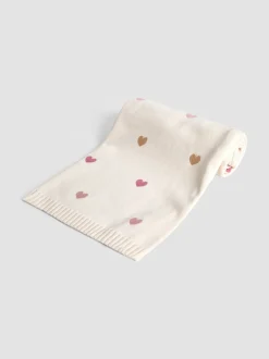 JoJo Maman Bébé Heart Embroidered Shawl