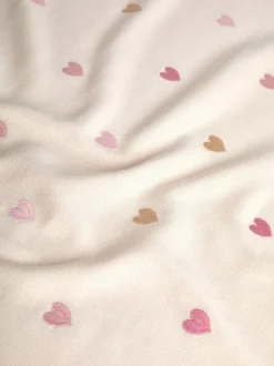JoJo Maman Bébé Heart Embroidered Shawl