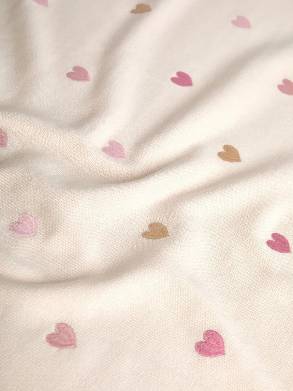 JoJo Maman Bébé Heart Embroidered Shawl