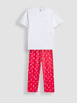 JoJo Maman Bébé Heren Kerstmis Jersey Pyjama Set