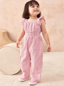 Jojo Maman Bébé jumpsuit met ruchemouwtjes