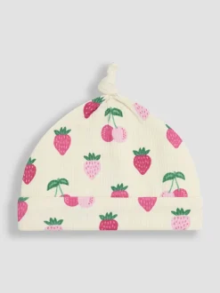 JoJo Maman Bébé katoenen babyhoedje met print