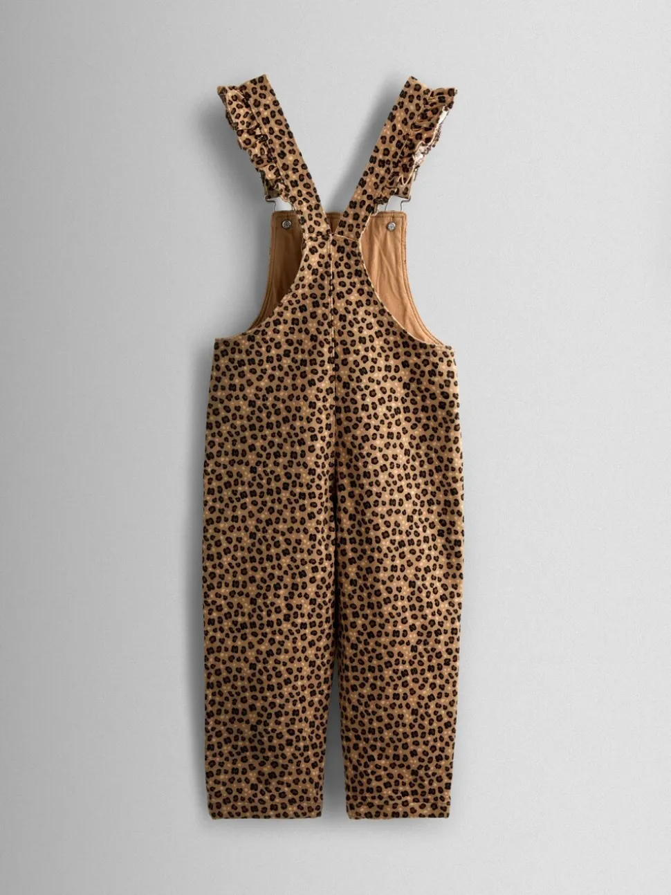 JoJo Maman Bébé Leopard Print Dungaree & T-Shirt Set