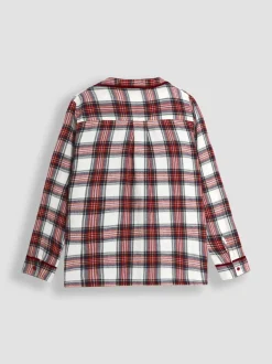 JoJo Maman Bébé Mens Check Woven Pyjama Set