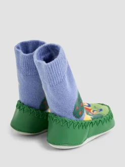 Jojo Maman Bébé mocassinsokken met boerderijscène