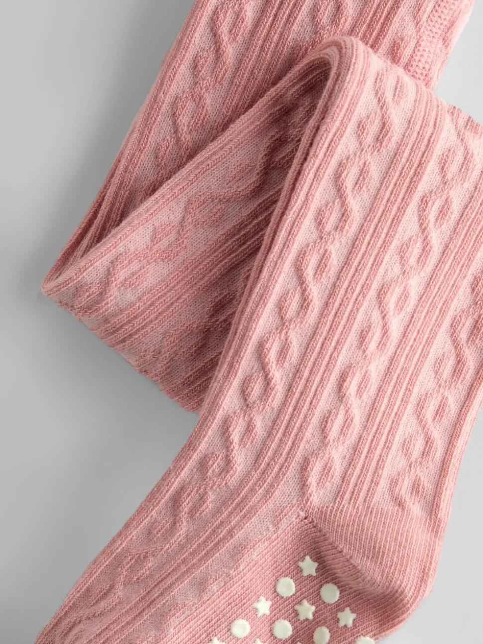 JoJo Maman Bébé 2-Pack Cotton Rich Cable Tights