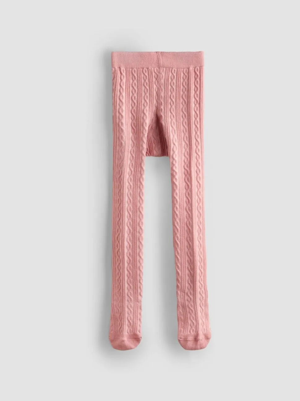 JoJo Maman Bébé 2-Pack Cotton Rich Cable Tights