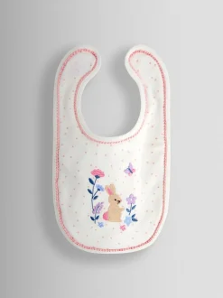 JoJo Maman Bébé 2-Pack Embroidered Appliqué Bibs