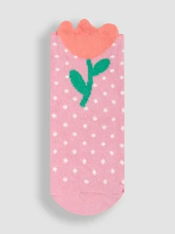 JoJo Maman Bébé 3-Pack Flower Socks
