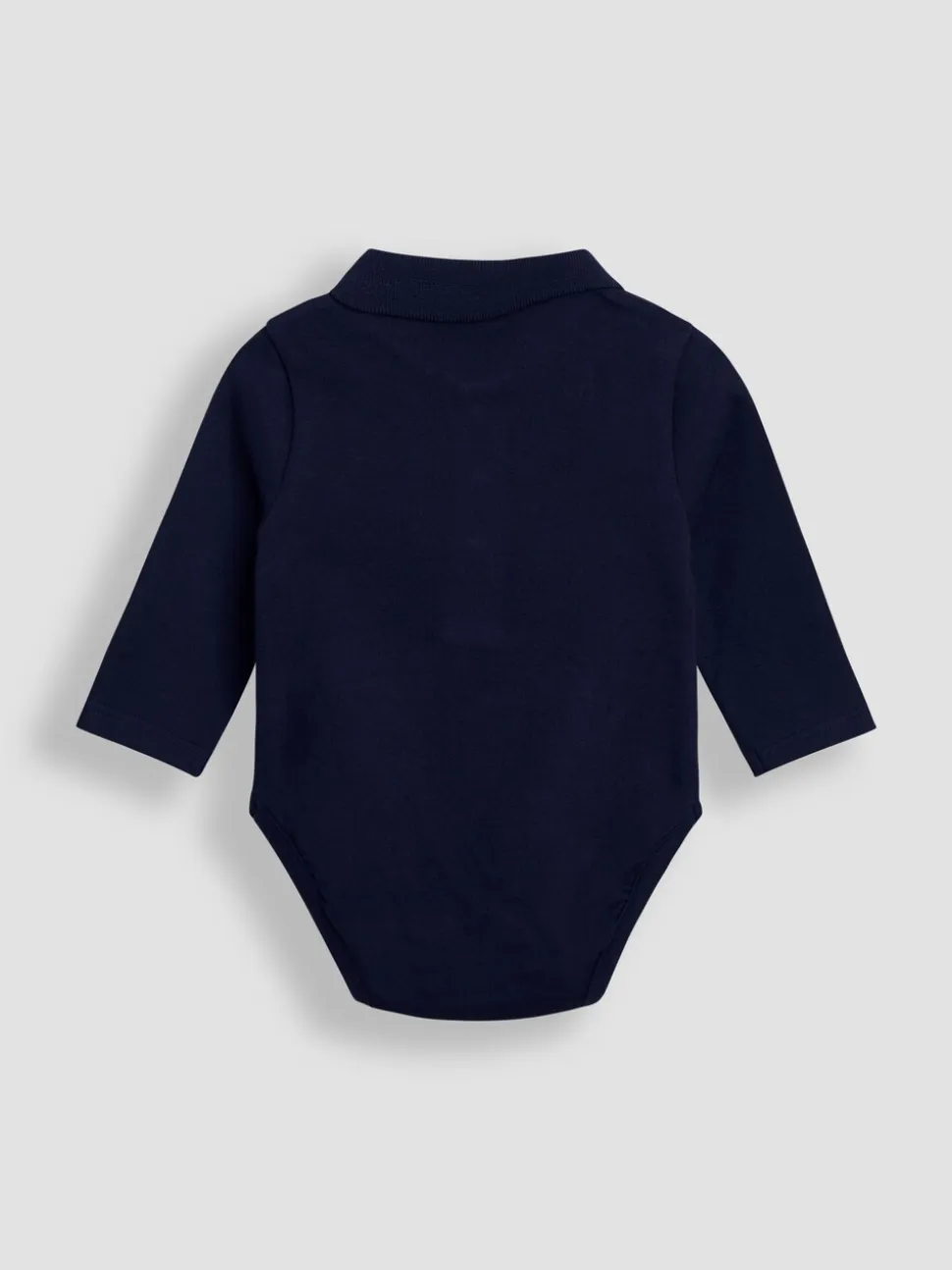 JoJo Maman Bébé 2-Pack Plain Long Sleeve Polo Shirt Bodies