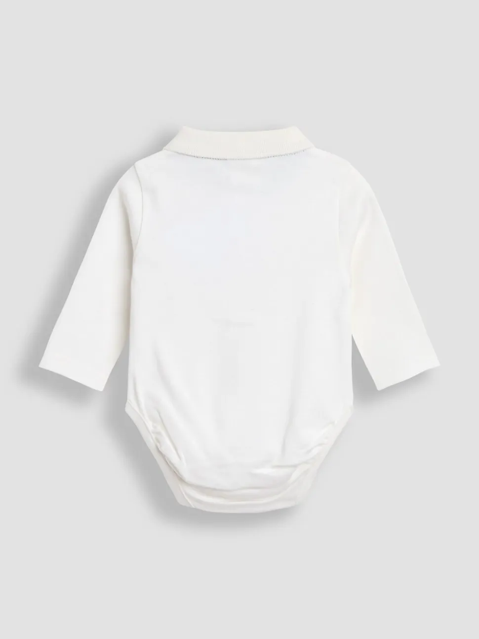 JoJo Maman Bébé 2-Pack Plain Long Sleeve Polo Shirt Bodies
