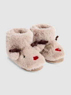 JoJo Maman Bébé pantoffellaarsjes met rendier