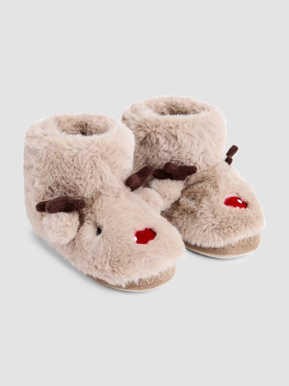 JoJo Maman Bébé pantoffellaarsjes met rendier