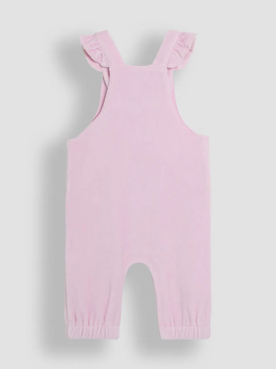 JoJo Maman Bébé Peter Rabbit Appliqué Velour Dungarees and Body Set