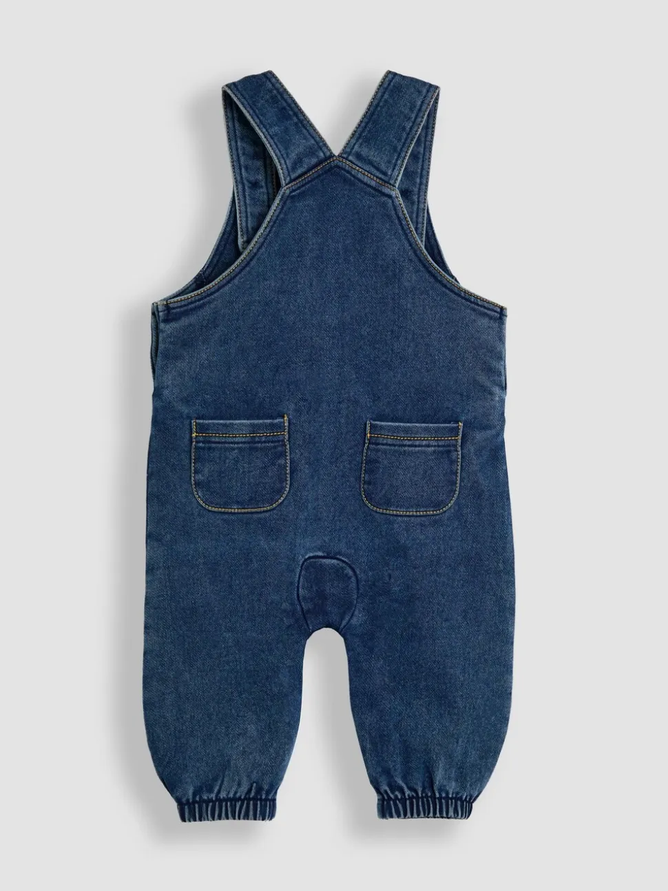 JoJo Maman Bébé 2-Piece Denim Dungarees & Top Set