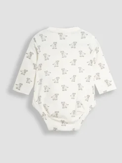 JoJo Maman Bébé Printed Highland Cow And Striped Bodies 2 Pack